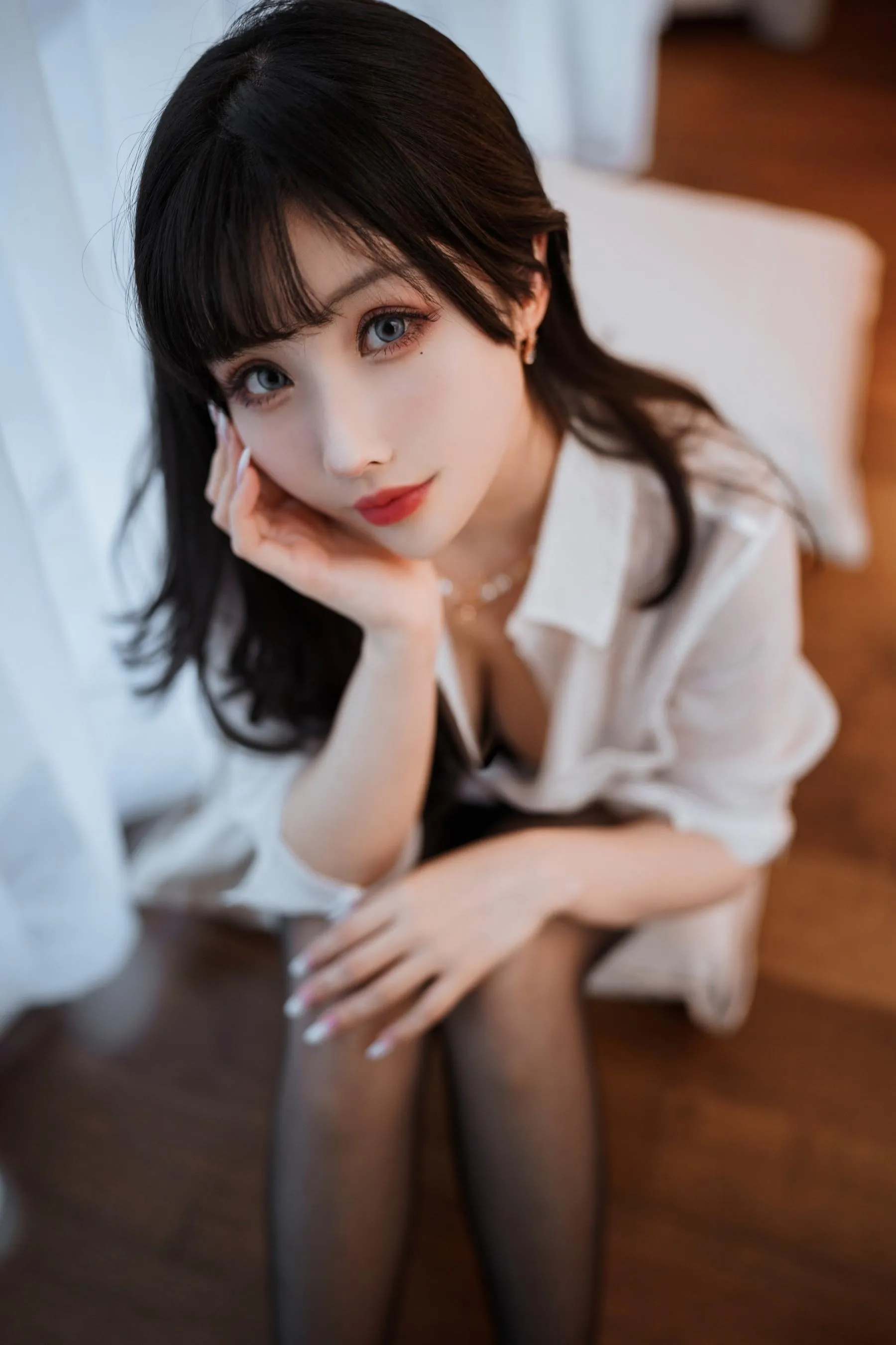 rioko凉凉子 – NO.92 面饼仙儿《黑丝ol制服双人》-OL前辈 [41P]插图9